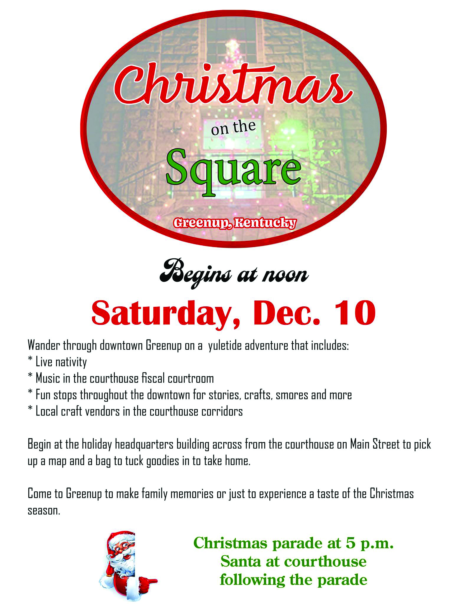 Christmas on the Square: Greenup County Celebrates the Spirit of Christmas Homestyle 