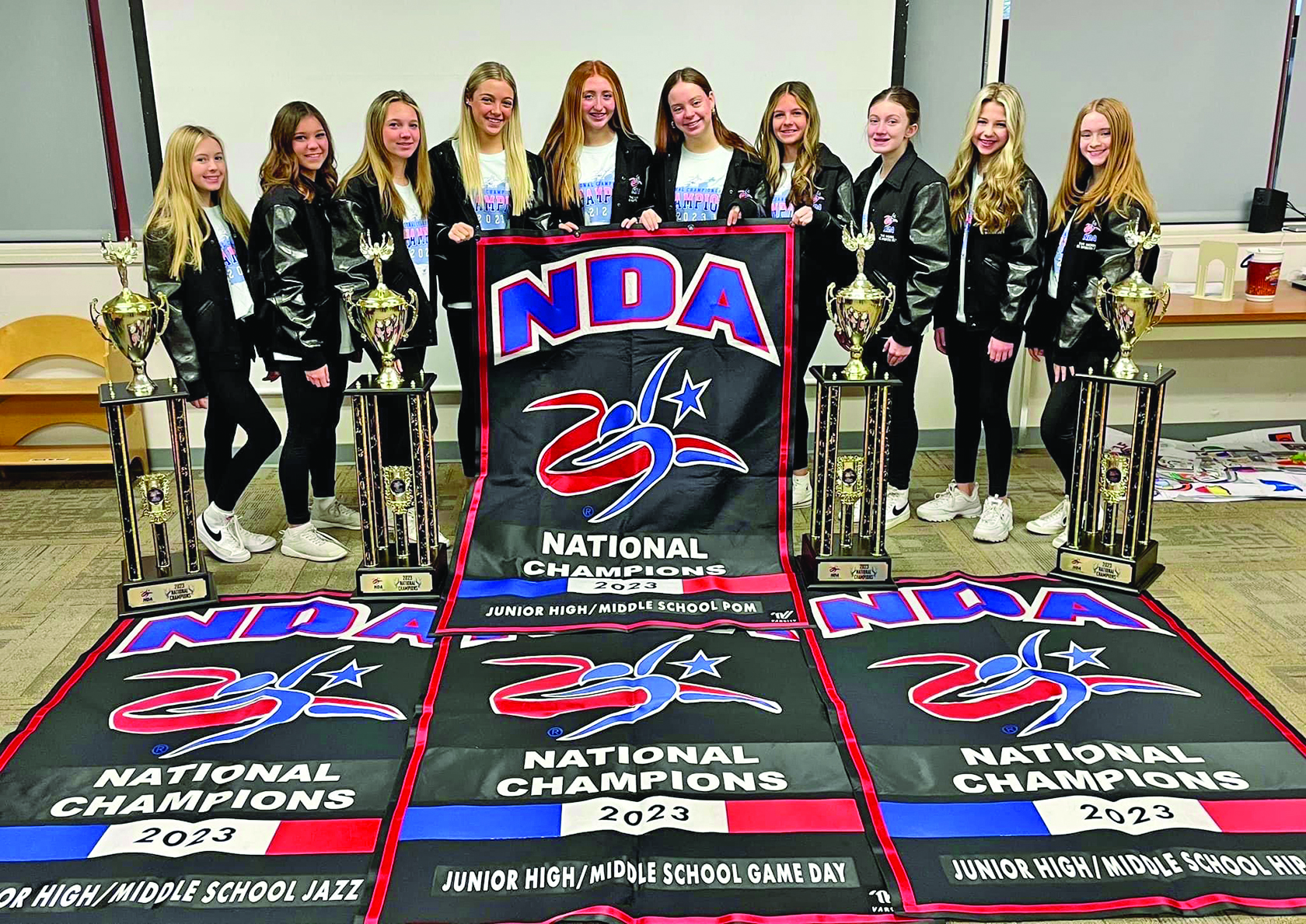 It’s A Clean Sweep for Russell Middle School’s Dance Team